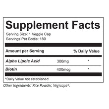 Alpha Lipoic Acid + Biotin