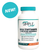 Multivitamin with Chelated Minerals and Organic Mushroom Blend