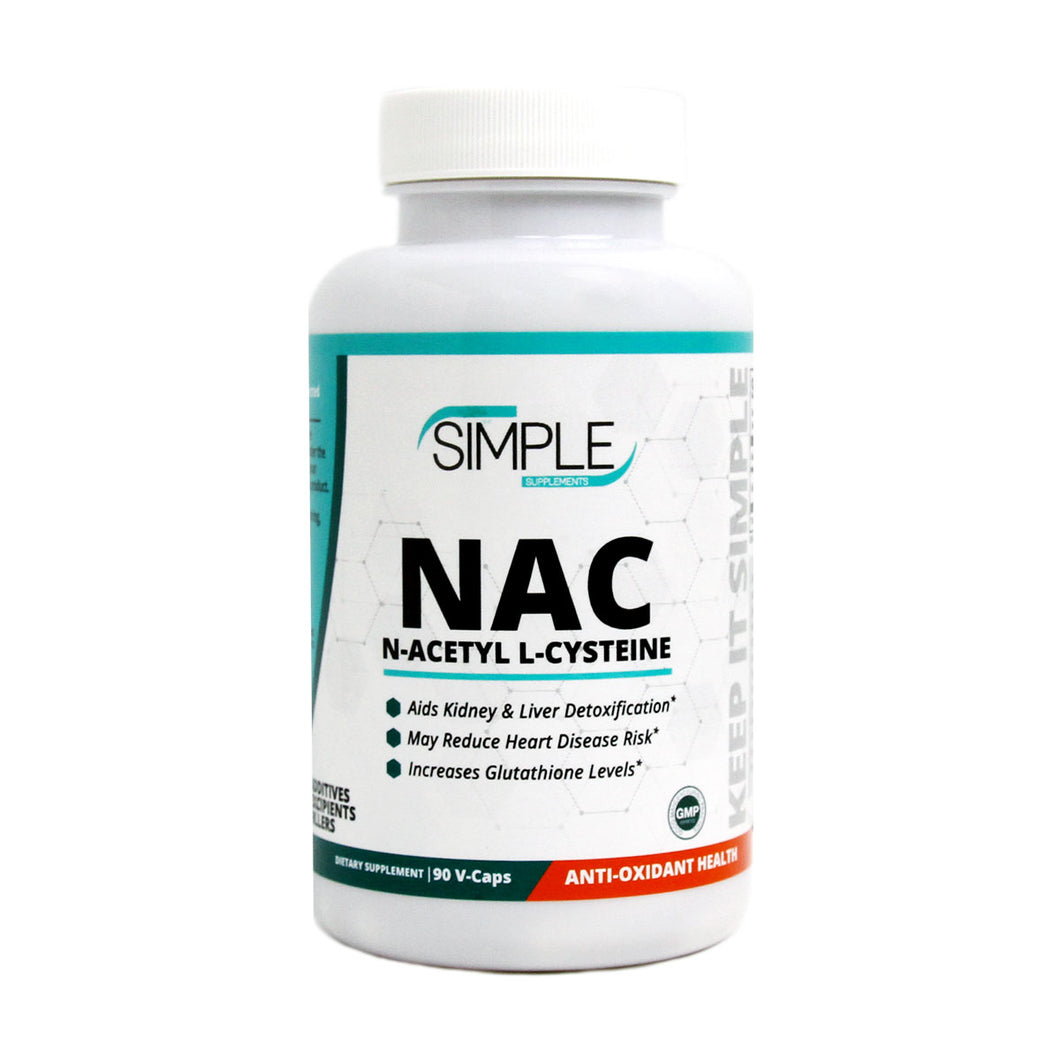 NAC (N-Acetyl L-Cysteine) Simple Supplements NAC (N-Acetyl L-Cysteine) Simple Supplements