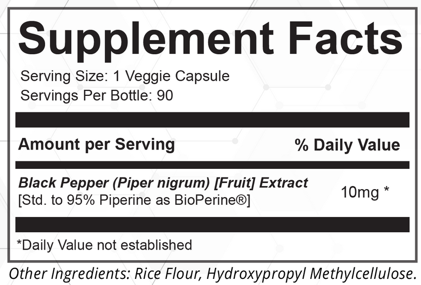 Black Pepper Extract with BioPerine®